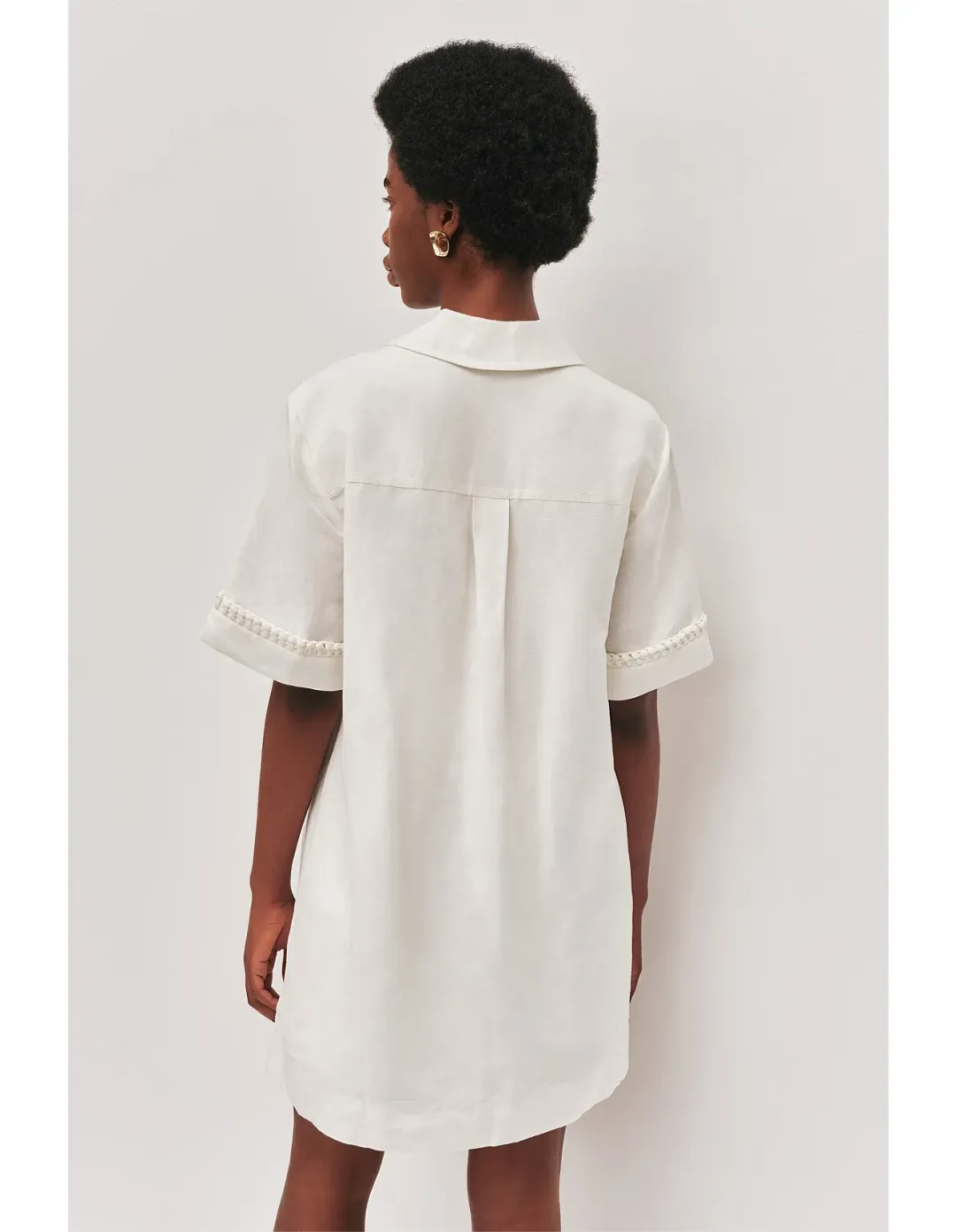Aje Tropez Mini Dress Ivory Size 12 for rent on The Volte - main image