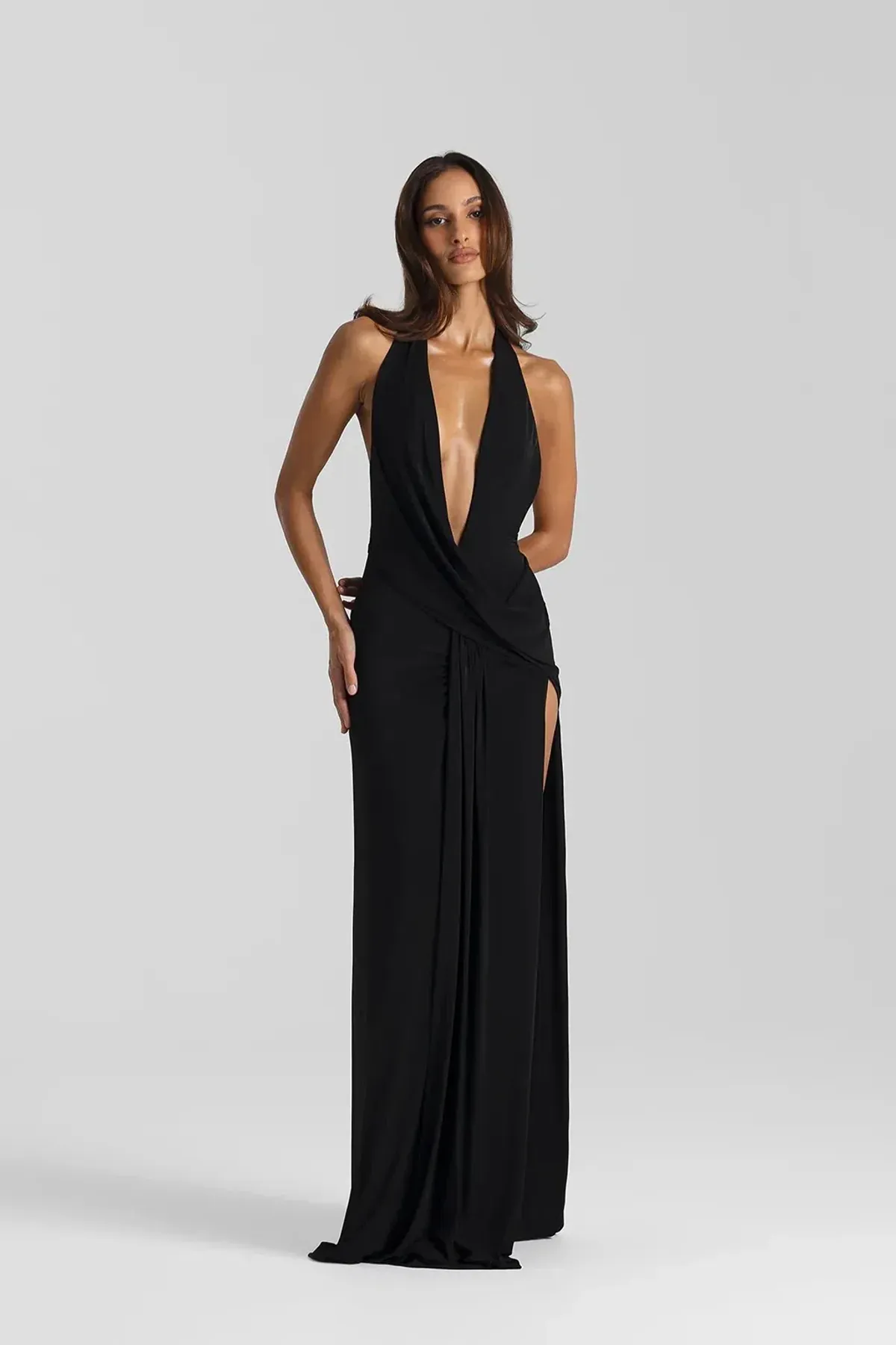 Natalie Rolt – Winona Gown (Black) Size 2 for rent on The Volte - main image