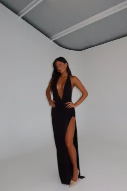 Natalie Rolt – Winona Gown (Black) Size 2 for rent on The Volte - image 9