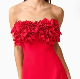 ELLIATT Lila fitted red midi dress  for rent on The Volte - image 2