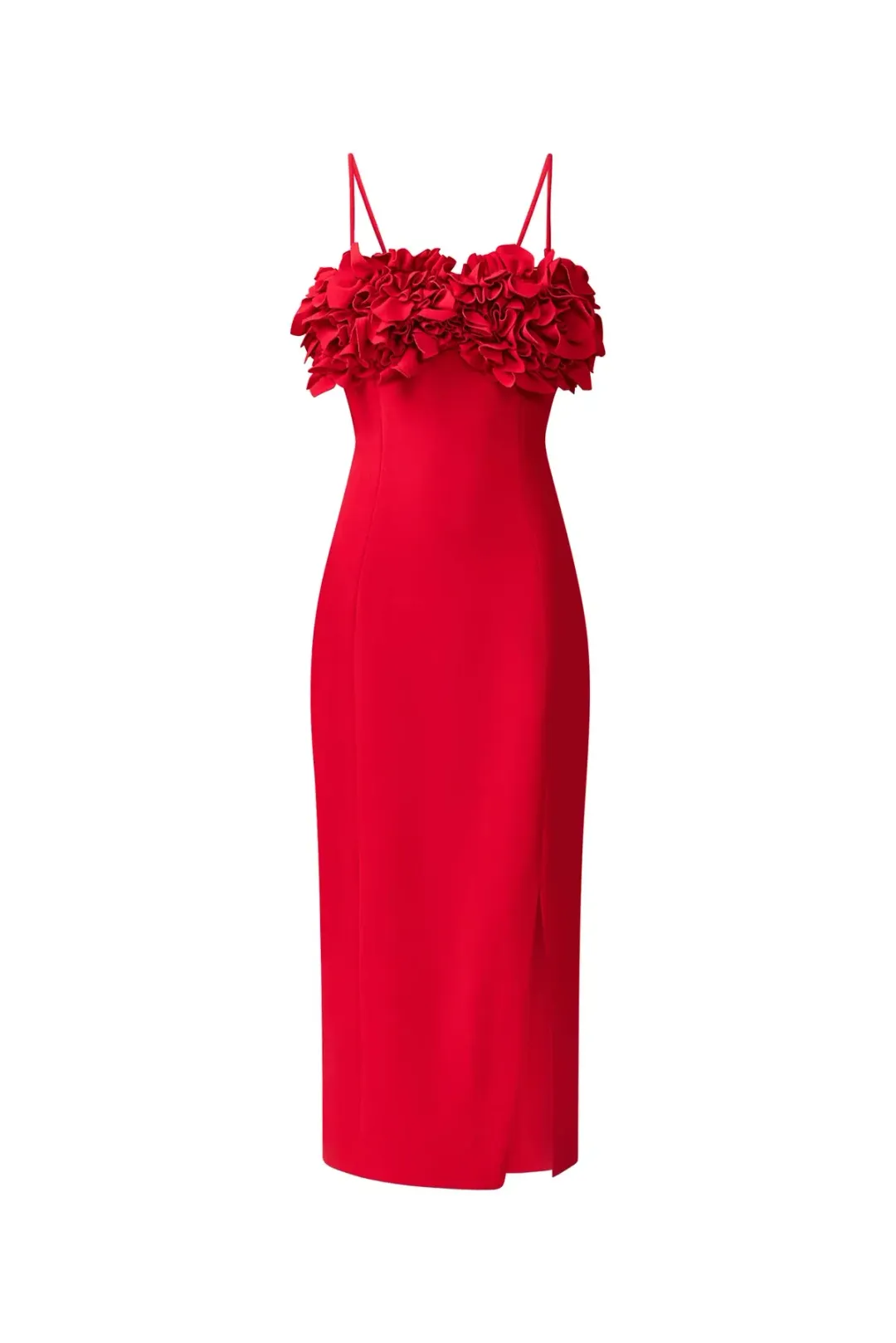ELLIATT Lila fitted red midi dress  for rent on The Volte - main image