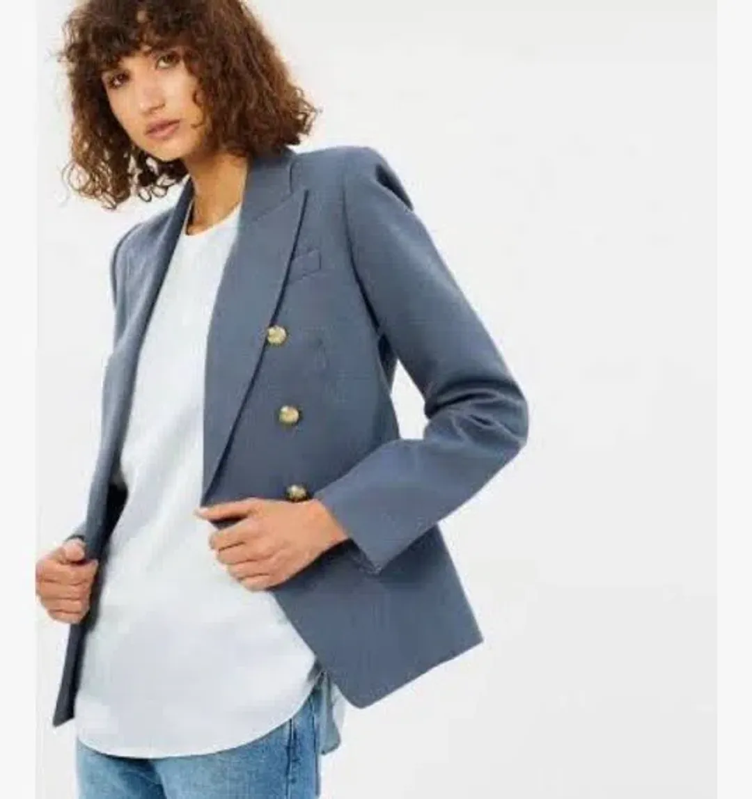 Camilla And Marc C&M Dimmer Blazer In Dove Blue | Size AU 12 for rent on The Volte - main image