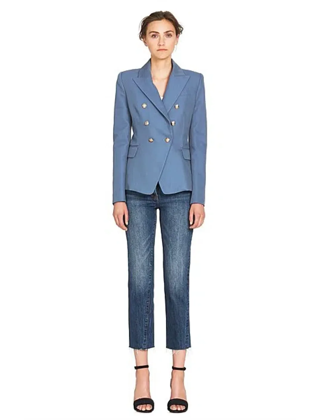 Camilla And Marc C&M Dimmer Blazer In Dove Blue | Size AU 12 for rent on The Volte - main image
