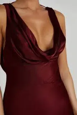Angelique Dress (wine) - Meshki for rent on The Volte - image 4