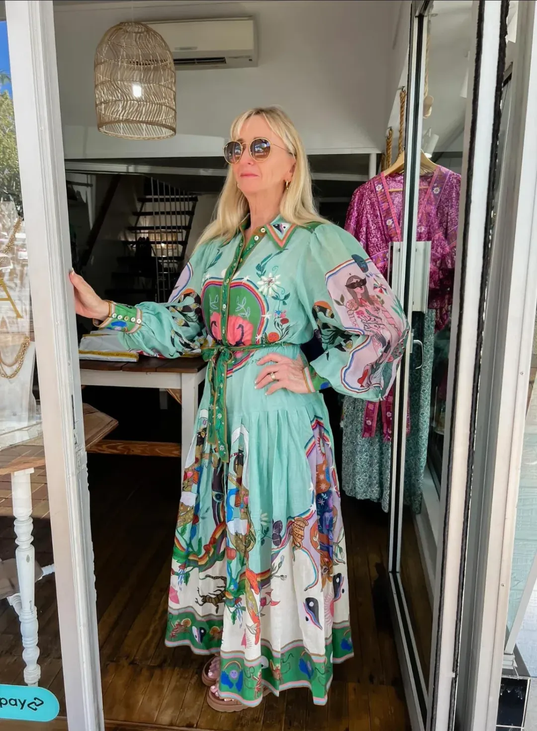 Alemais Evergreen Shirt Dress Size AU 12 for rent on The Volte - main image