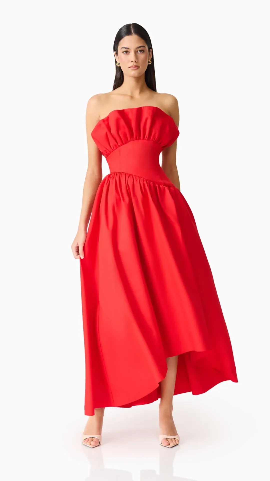 Elliatt Laurel Sleeveless Maxi Dress in Red Size M (10) for rent on The Volte - main image