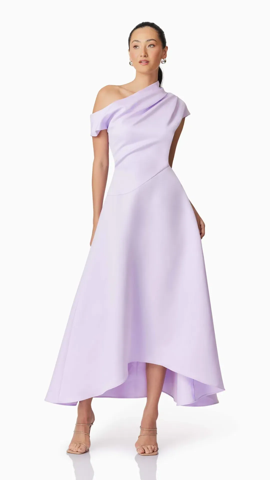Elliatt Marissa One Shoulder Gown in Purple Size L (12) for rent on The Volte - main image
