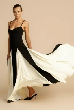 ARCINA ORI PALOMA DRESS BLACK/WHITE SIZE AU 6 for rent on The Volte - image 2