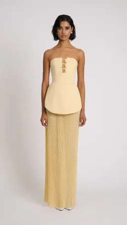 Eliya the Label Leo Dress in Lemon Size XS (6) for rent on The Volte - image 2