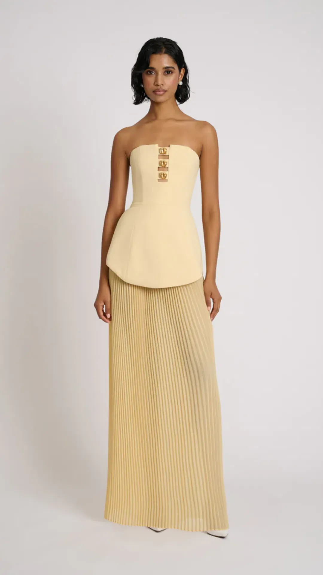 Eliya the Label Leo Dress in Lemon Size XS (6) for rent on The Volte - main image
