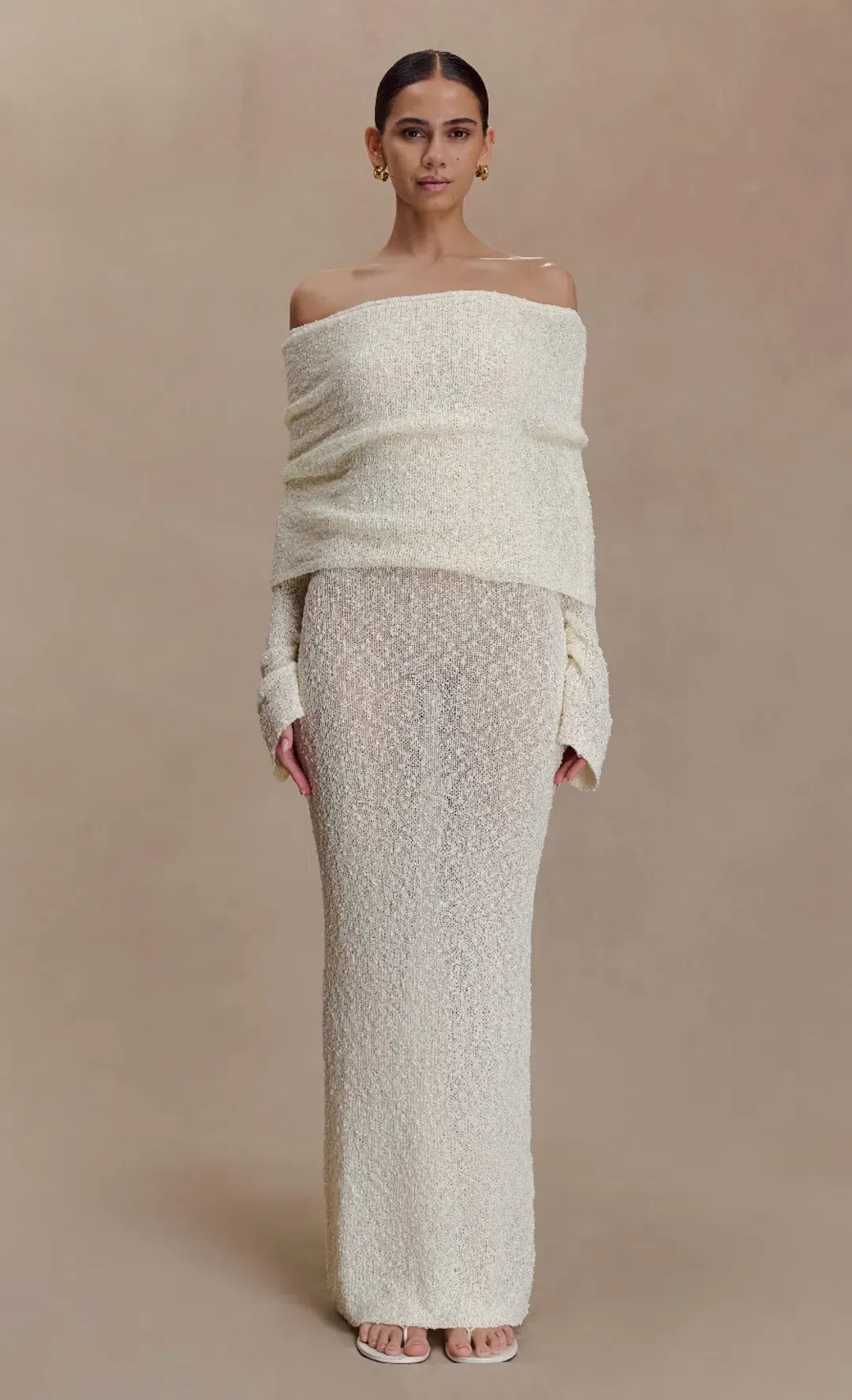 Meshki Marisol Boucle Dress for rent on The Volte - main image