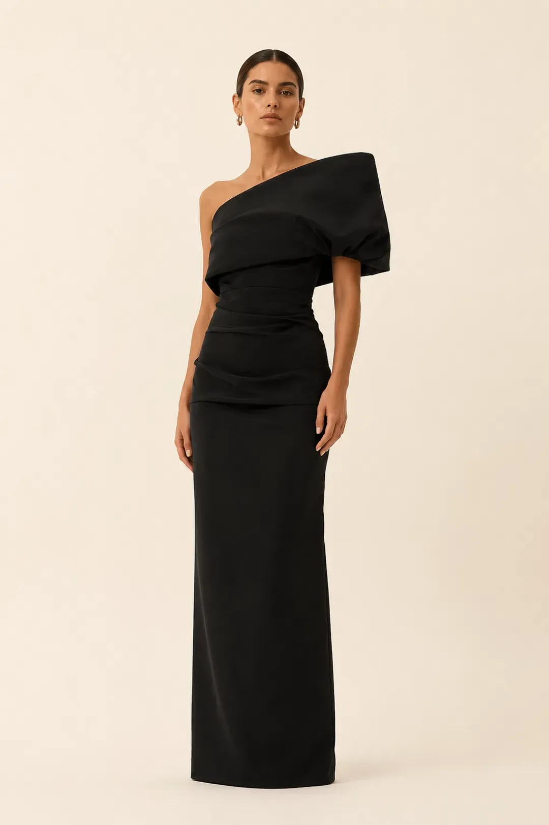 Rachel Gilbert Kat Gown in Black Size AU12 for rent on The Volte - main image