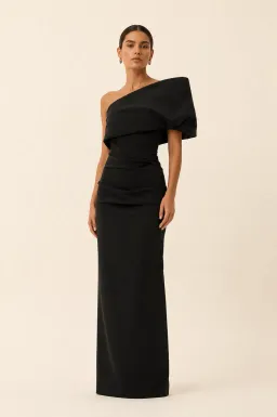 Rachel Gilbert Kat Gown in Black Size AU12 for rent on The Volte - image 1