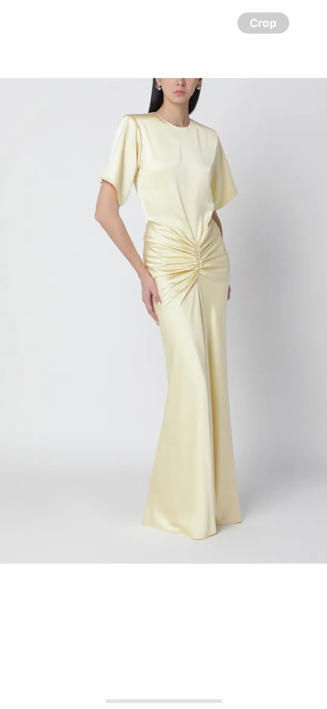 The Andamane Iris Maxi Dress Yellow/Butter for rent on The Volte - main image