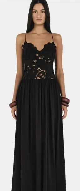 Stephanie Maxi Dress Black, size Small - Hansen and Gretel for rent on The Volte - image 1