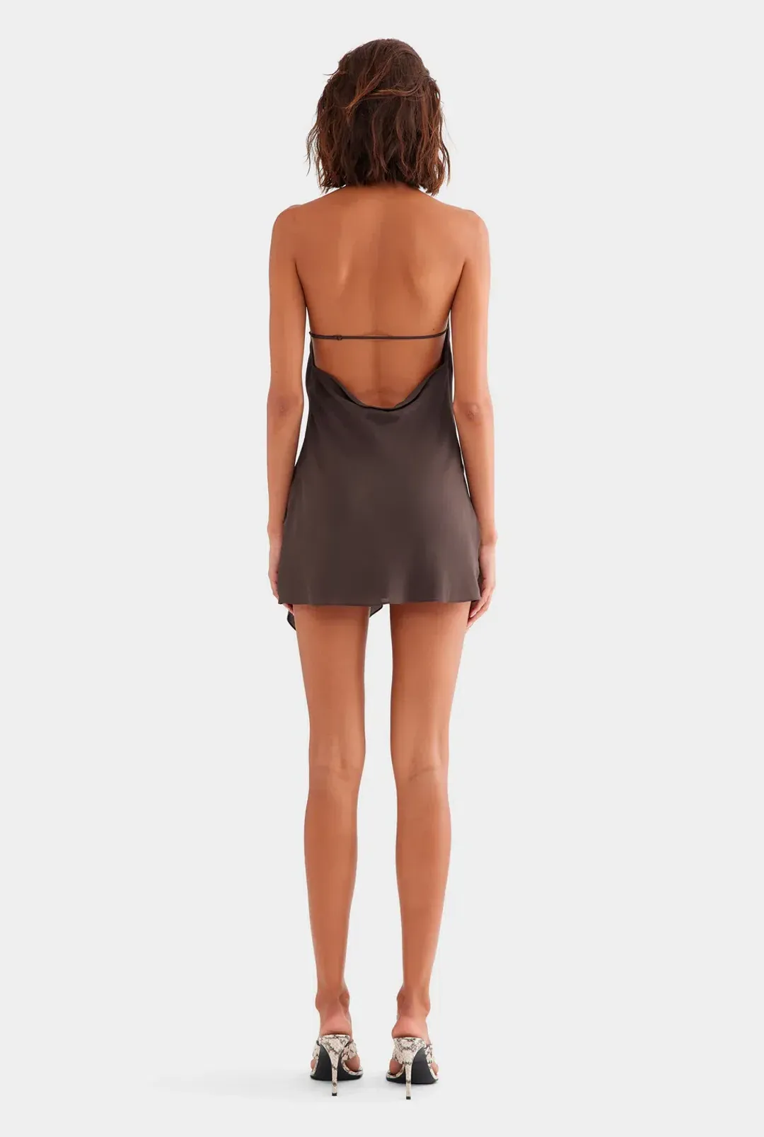 Venroy Draped Mini Halter Dress (S) for rent on The Volte - main image