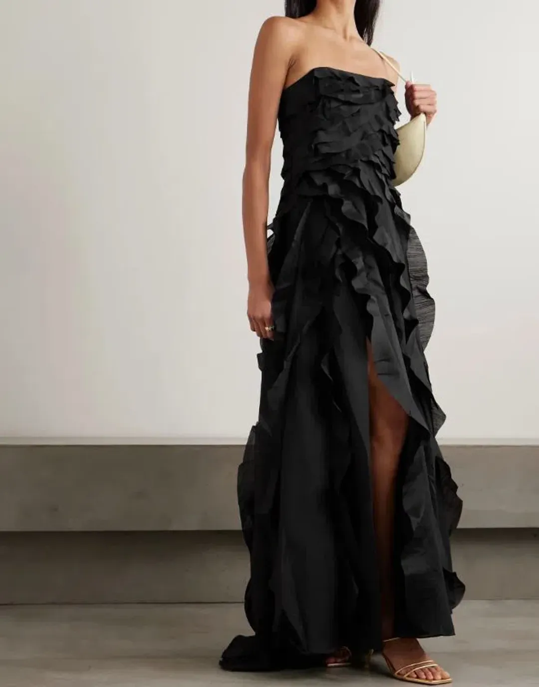 Aje Allairie Gown Black Size 12 for rent on The Volte - main image