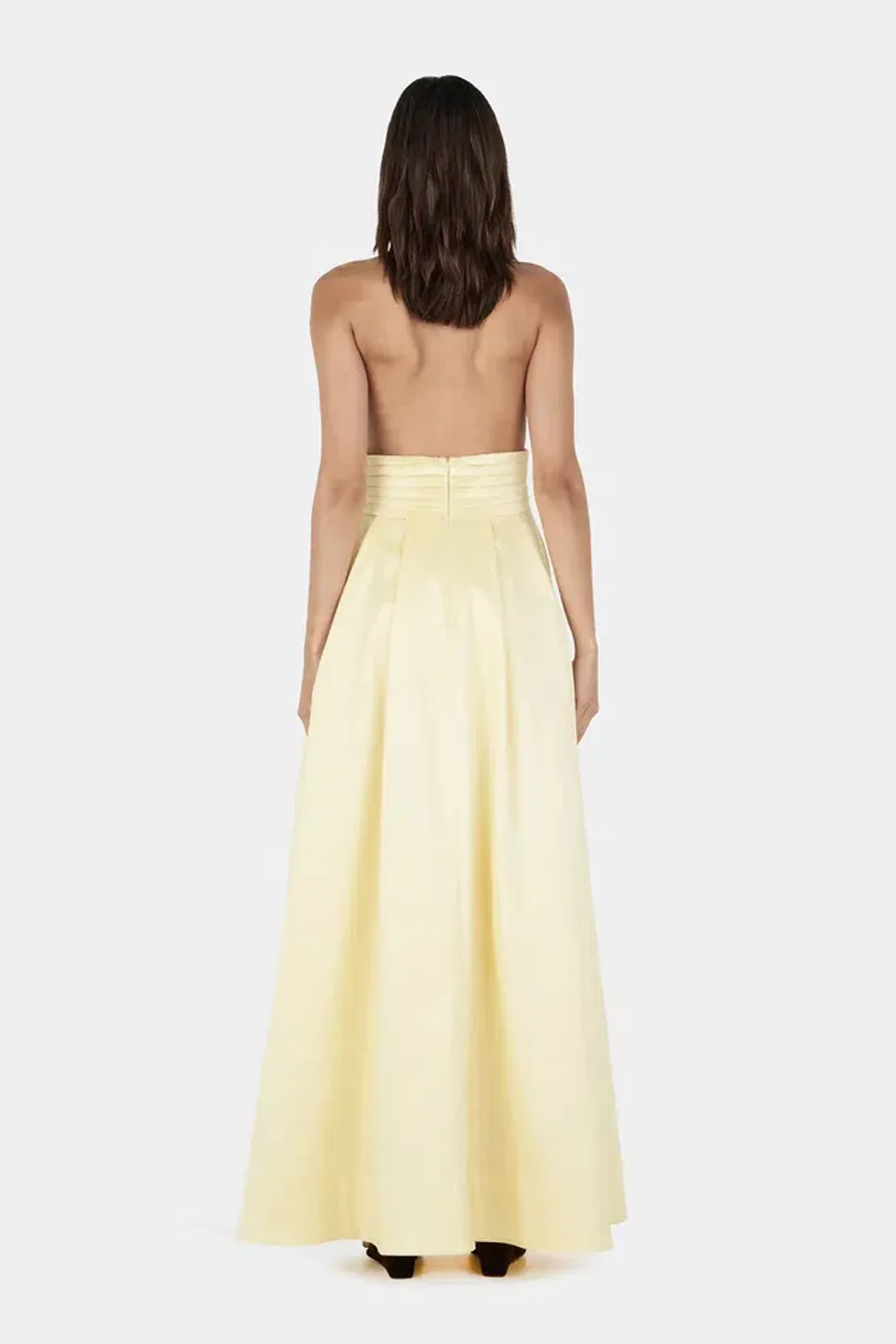 Hansen and Gretel EVALINA TAFFETA GOWN BUTTER for rent on The Volte - main image