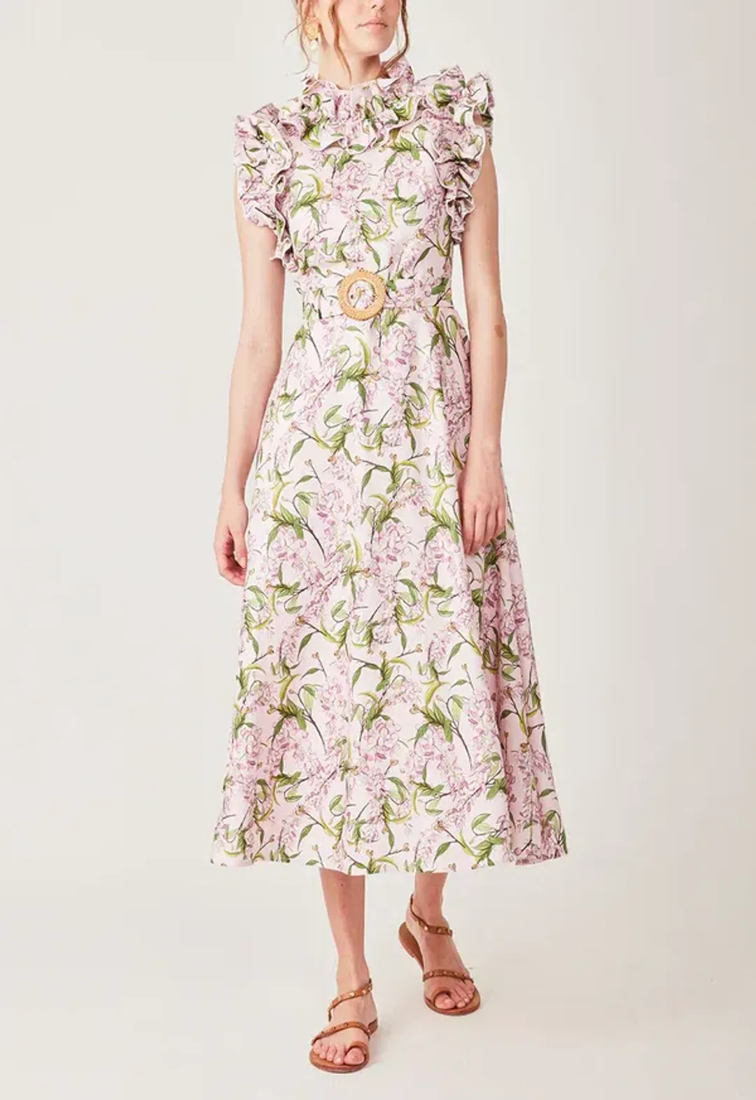 Torannce - Purple Ruffle Dress for rent on The Volte - main image