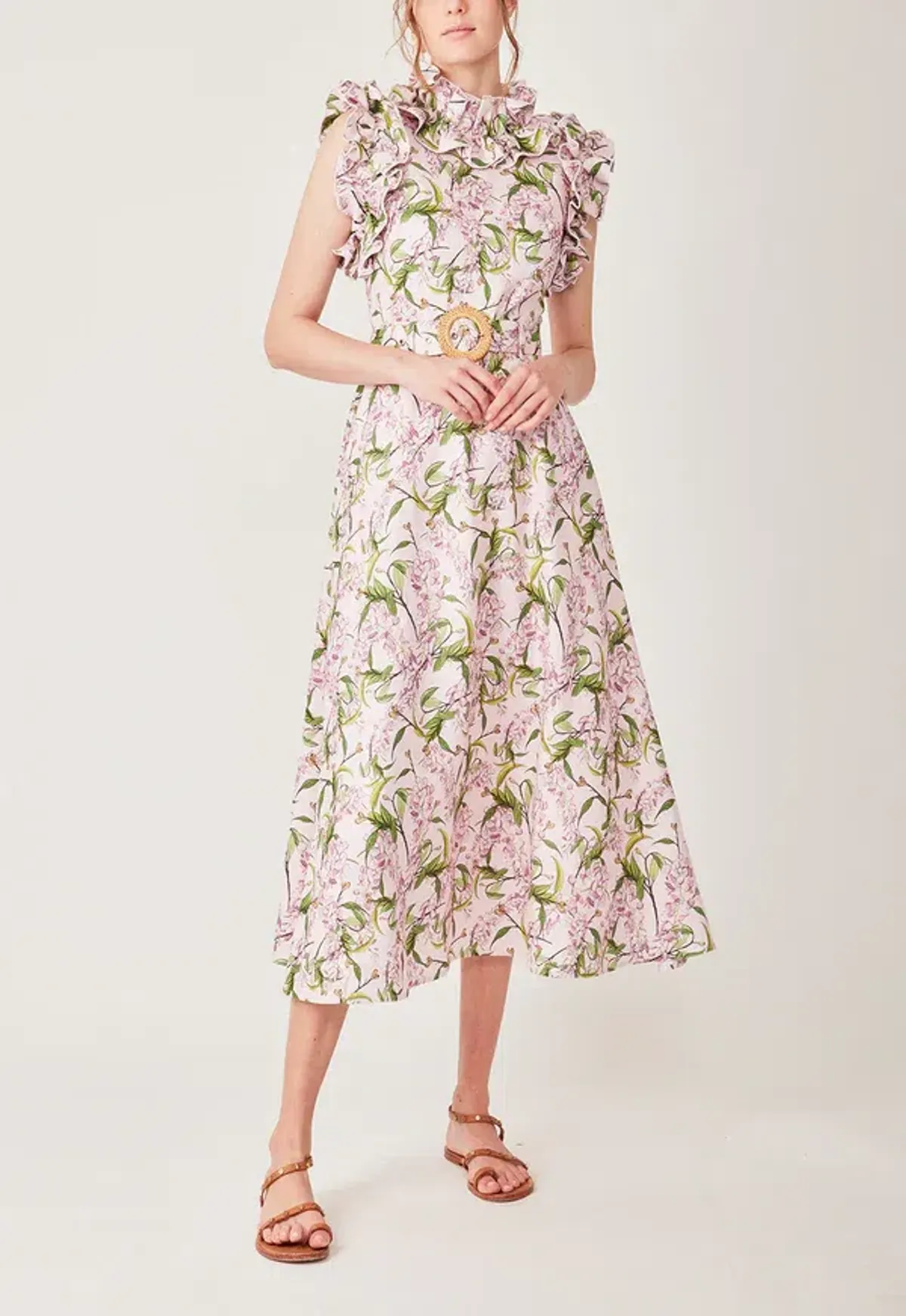 Torannce - Purple Ruffle Dress for rent on The Volte - main image