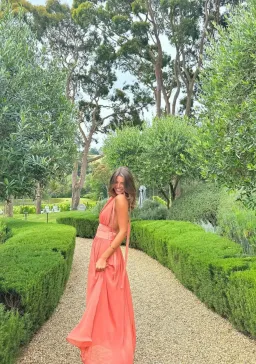 Arcina Ori Serena Maxi Dress in Coral Size S / AU 8 for rent on The Volte - image 12