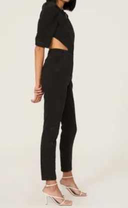 Retrofete Denim Jumpsuit for rent on The Volte - image 2