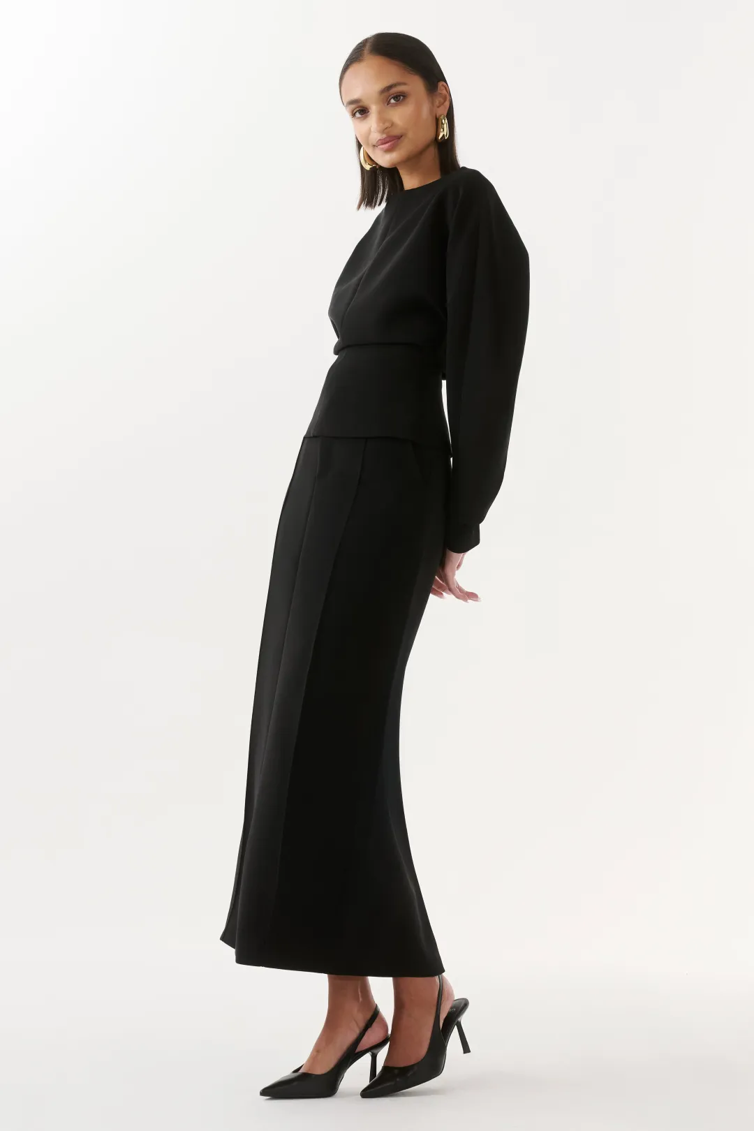 TONGÉRA Ashton Black Pencil Skirt Size 12 for rent on The Volte - main image