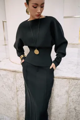 TONGÉRA Ashton Black Pencil Skirt Size 12 for rent on The Volte - image 10