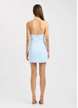 Kookai Ice Blue Oyster Low Cut Mini Dress Size 4 for rent on The Volte - image 3