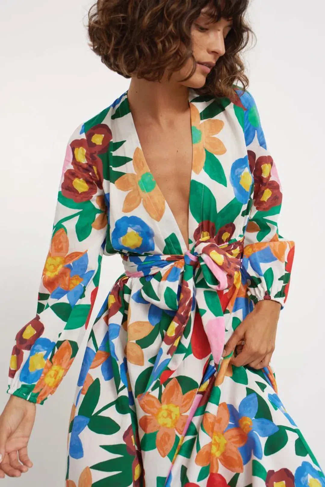 Mara Hoffman Luna Floral Print Maxi Dress Size AU 8 / S for rent on The Volte - main image