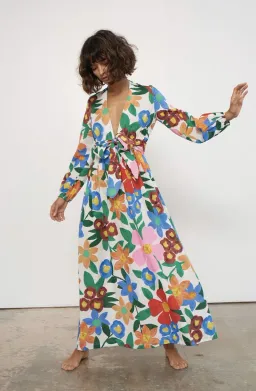 Mara Hoffman Luna Floral Print Maxi Dress Size AU 8 / S for rent on The Volte - image 4