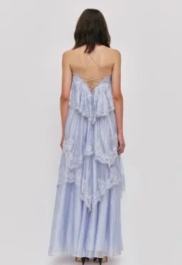 AJE Ophelia Lace Gown French Blue Size 8 for rent on The Volte - image 3