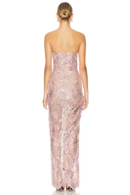 Bronx and Banco Giselle Maxi Dress in Blush Size S for rent on The Volte - image 3