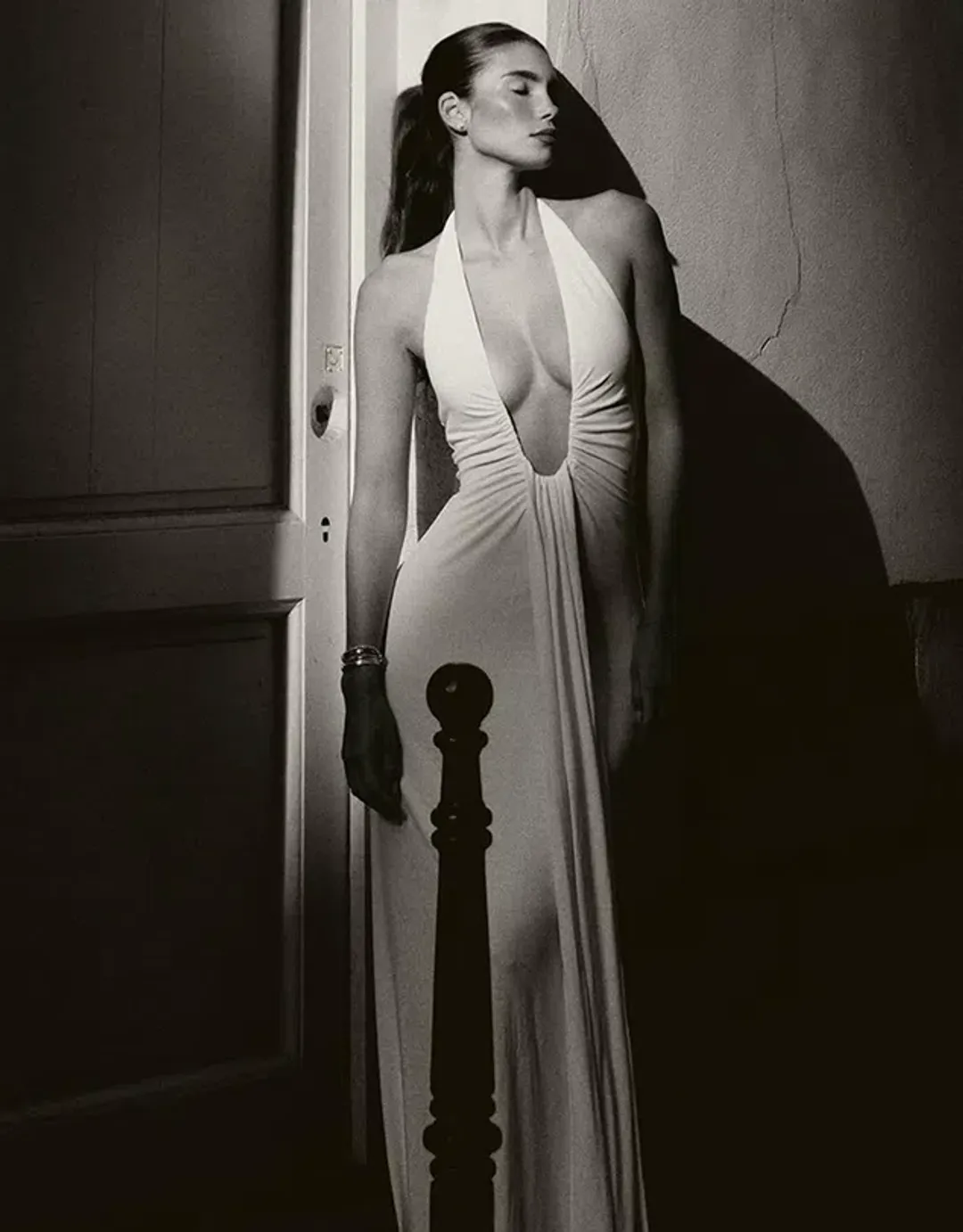 Misha Jennifer Cupro Maxi Dress White Size XXS /AU 4 for rent on The Volte - main image