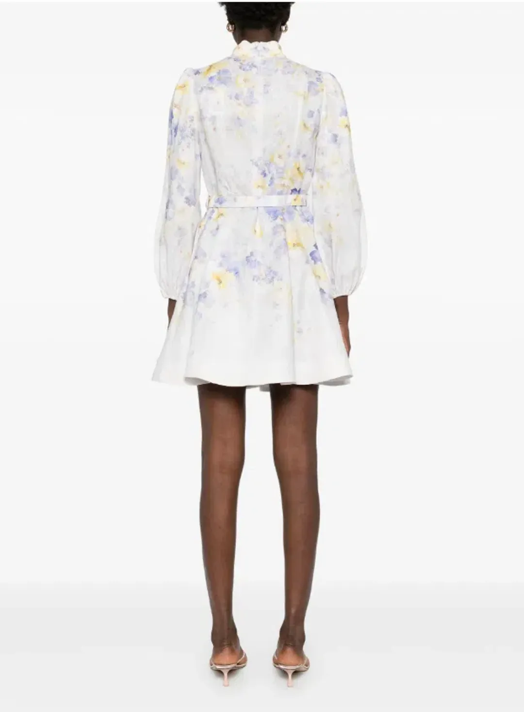 ZIMMERMANN CRUSH BUTTONED MINI DRESS SIZE 0 for rent on The Volte - main image