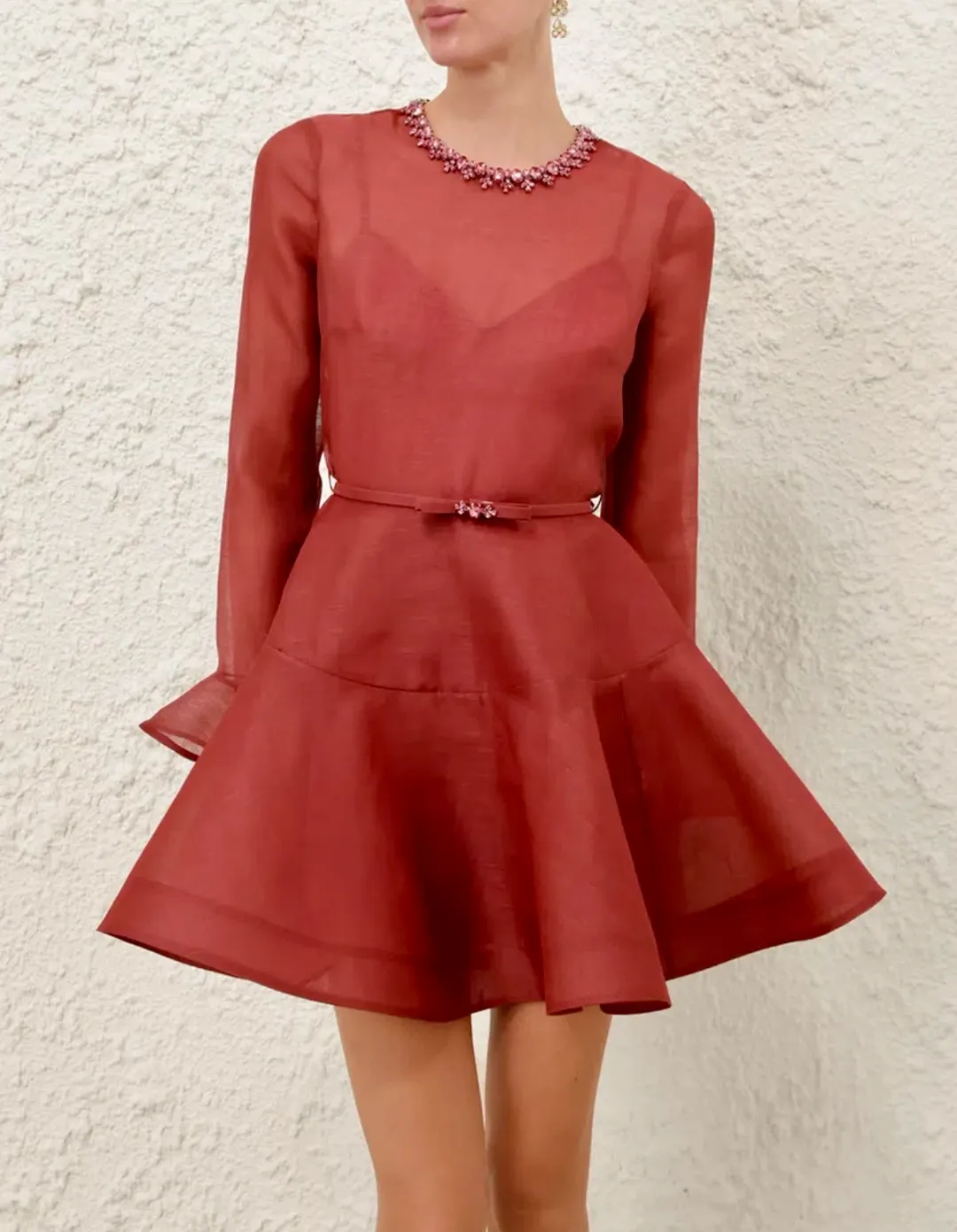 Zimmermann Alchemy Peplum Mini Dress s0 for rent on The Volte - main image