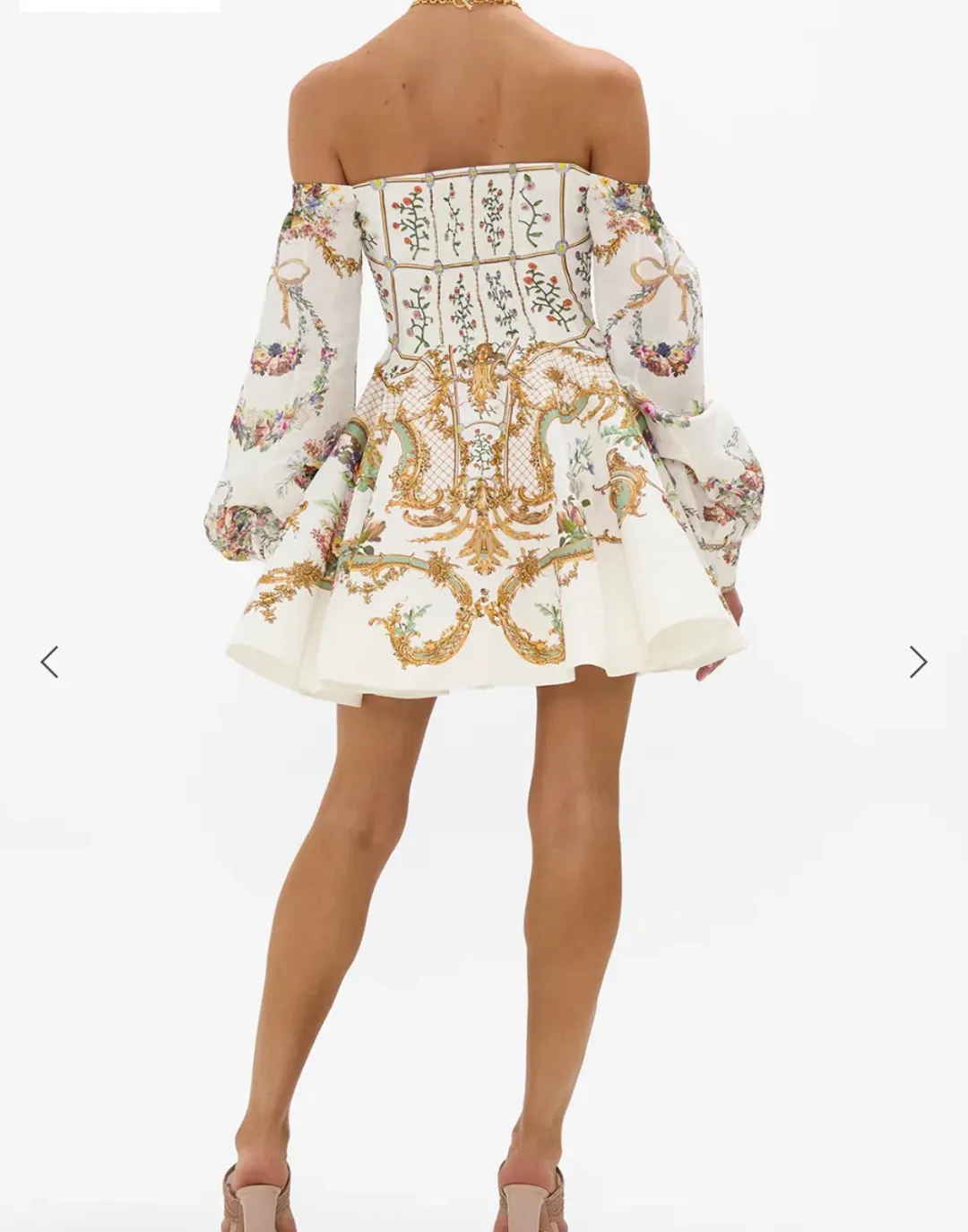 Camilla White Mini Strapless Dress for rent on The Volte - main image