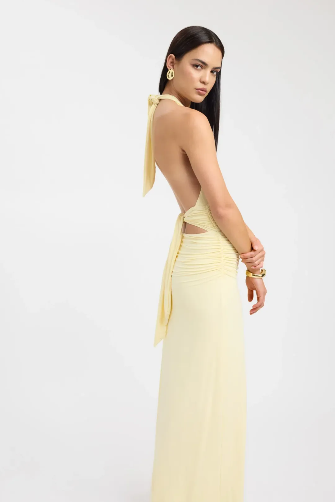 Kookai Leni Maxi Dress Sunlight Size 6 for rent on The Volte - main image