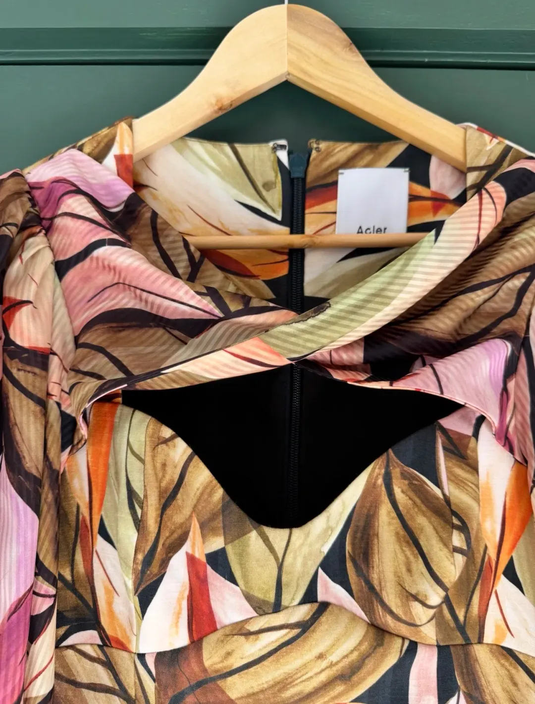 Acler Meadow Dress In Falling Leaves. Size 10 for rent on The Volte - main image
