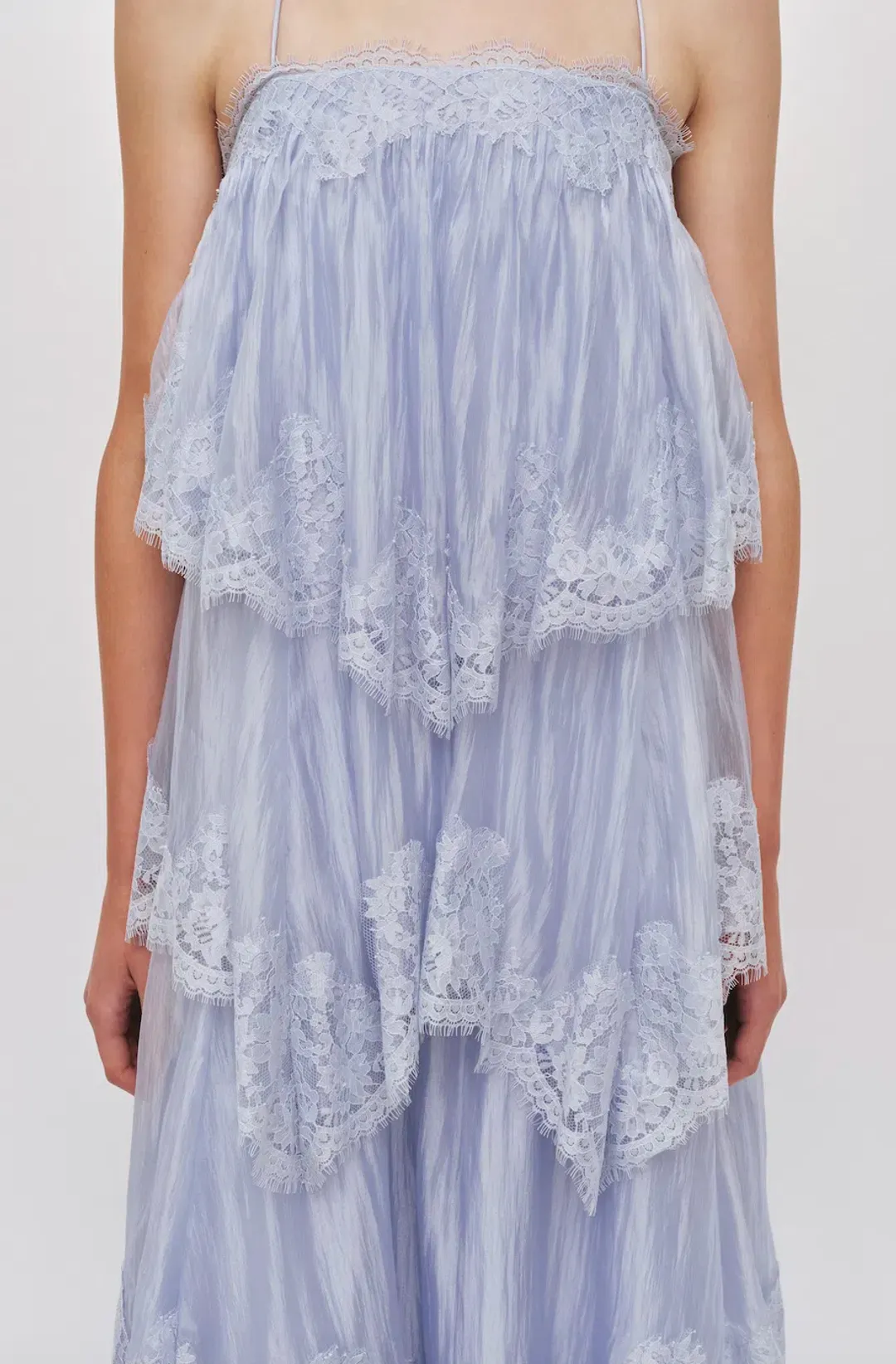 OPHELIA LACE GOWN | FRENCH BLUE - SIZE 6-8 for rent on The Volte - main image