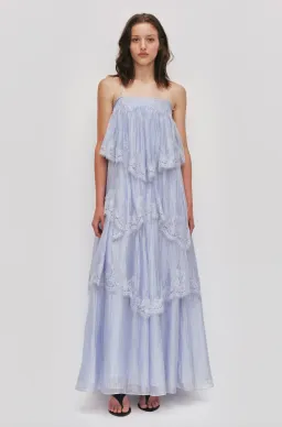OPHELIA LACE GOWN | FRENCH BLUE - SIZE 6-8 for rent on The Volte - image 1