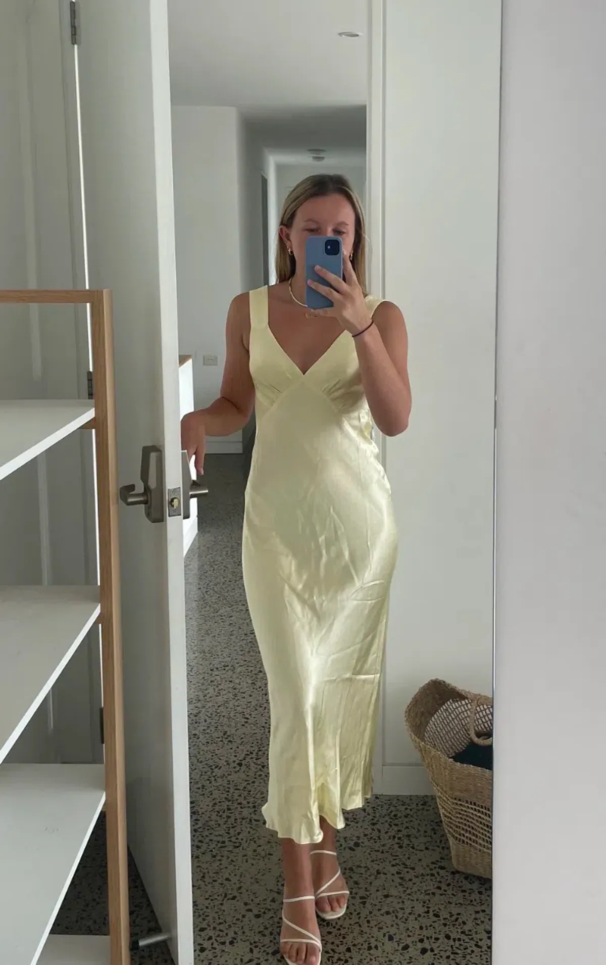 Shona Joy Yellow Maxi Dress size 8 for rent on The Volte - main image