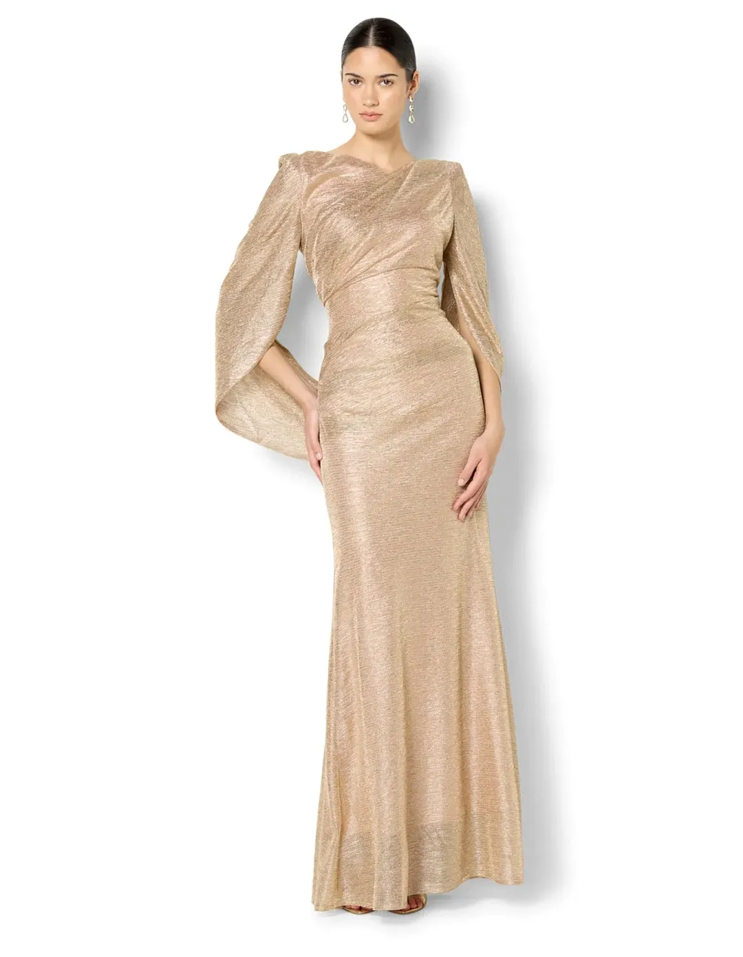 Montique Alexie Gown Metallic Size 8 for rent on The Volte - main image
