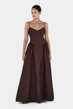 Hansen & Gretel Bellini Gown in Chocolate Size S/AU8 for rent on The Volte - image 7