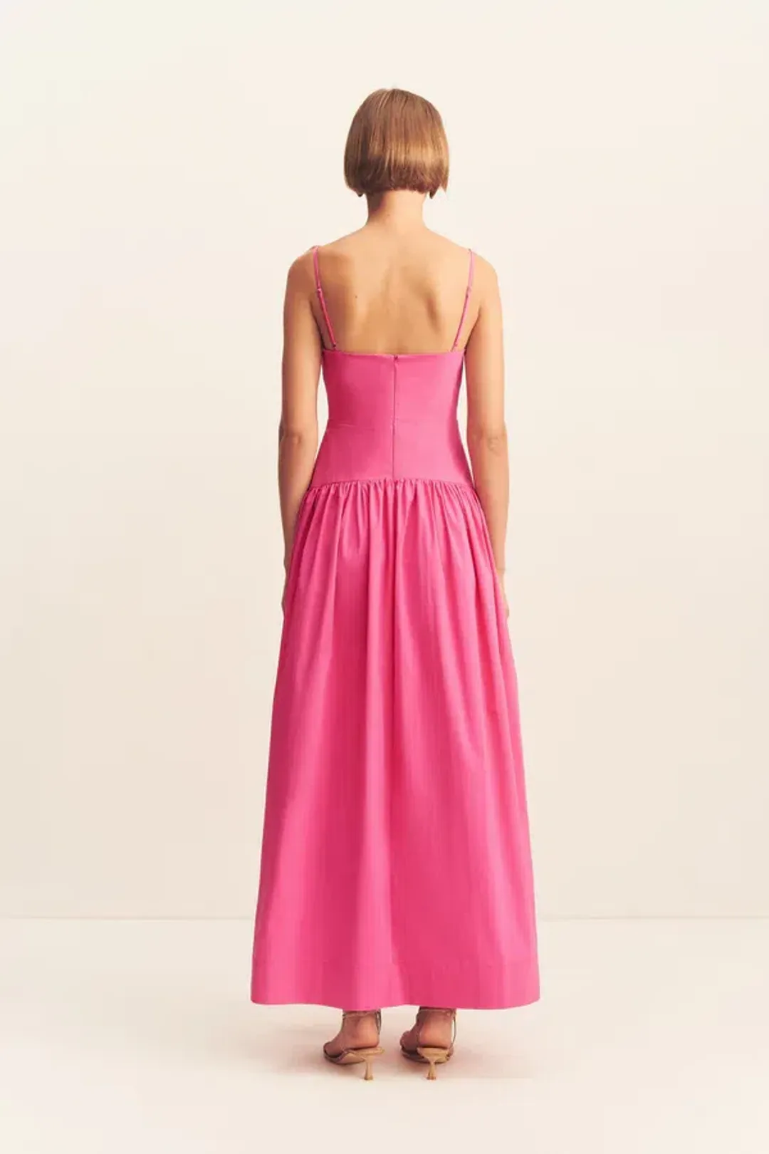 Shona Joy Campbell Maxi Dress Size 8 Vivid Pink for rent on The Volte - main image