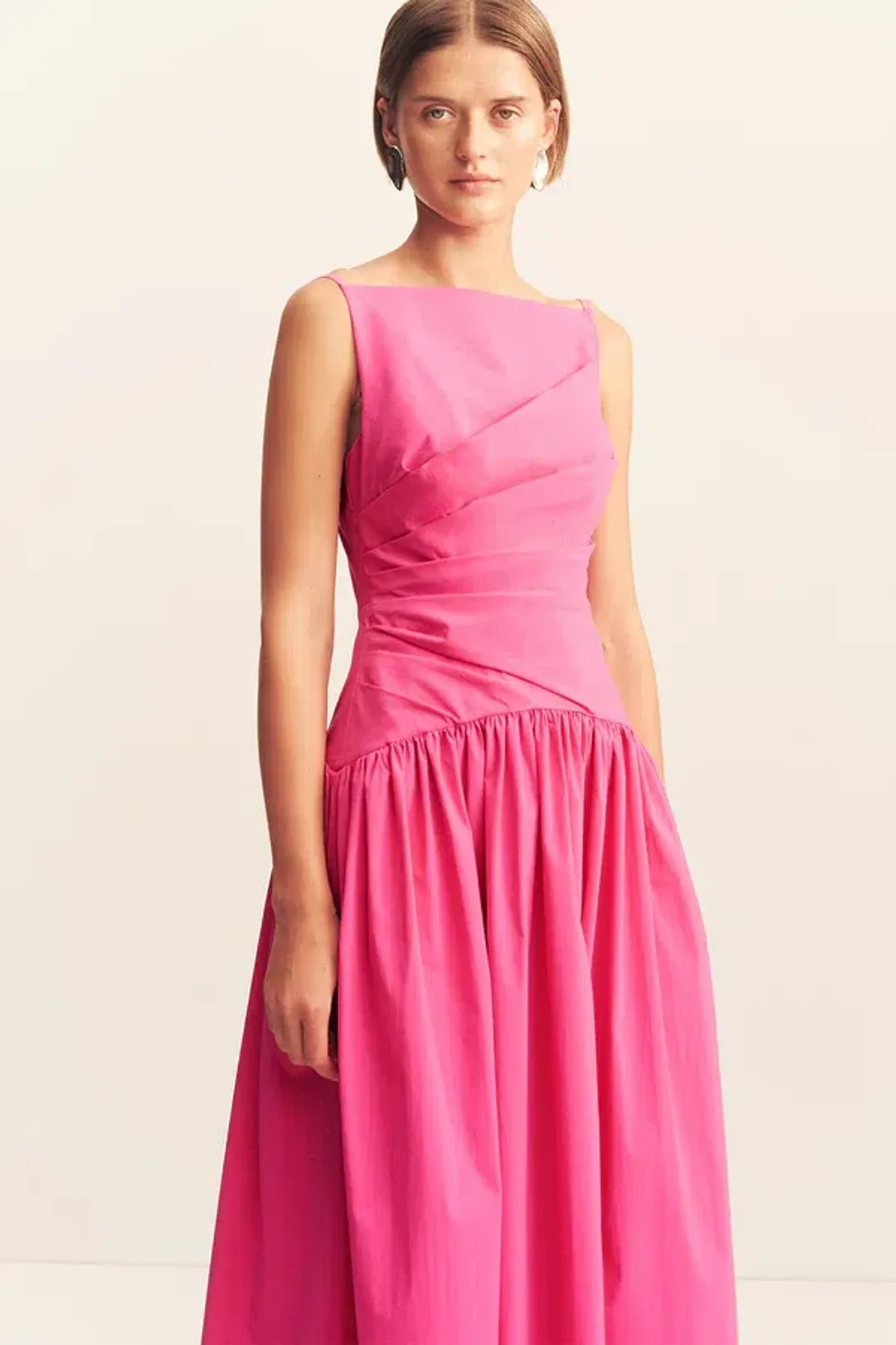 Shona Joy Campbell Maxi Dress Size 8 Vivid Pink for rent on The Volte - main image