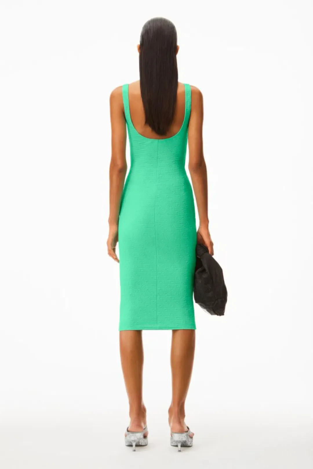 Alexander Wang Cami green dress for rent on The Volte - main image