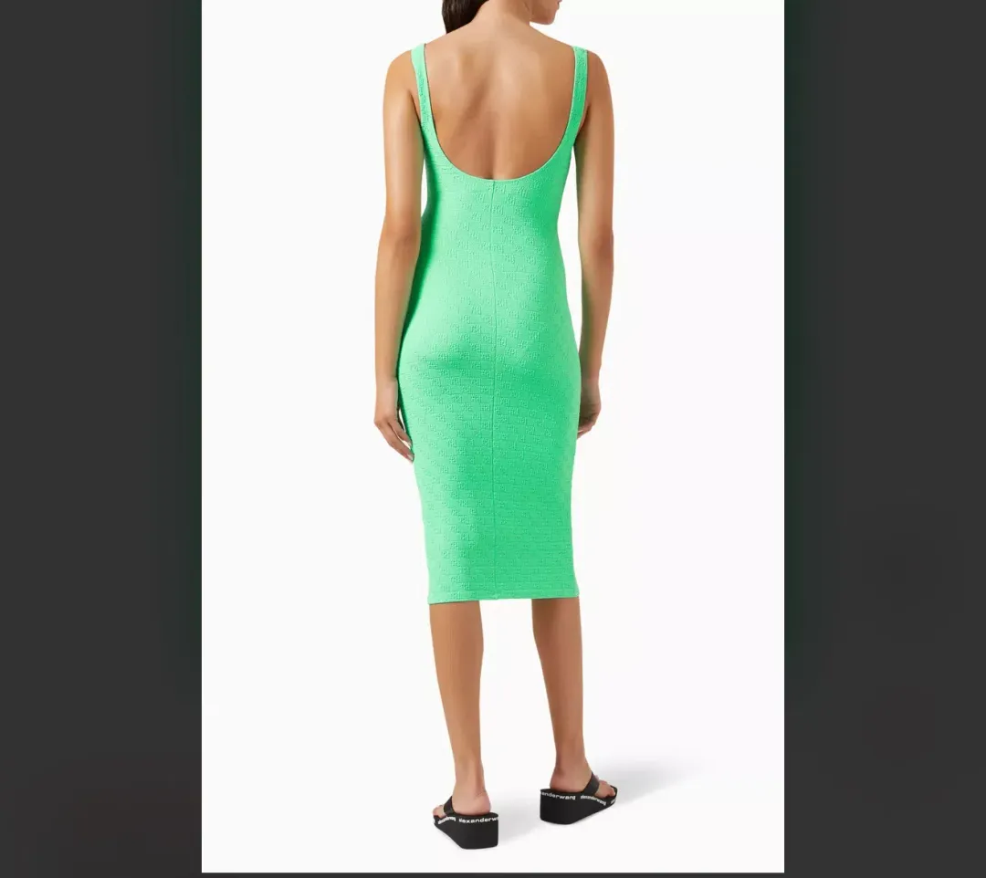 Alexander Wang Cami green dress for rent on The Volte - main image