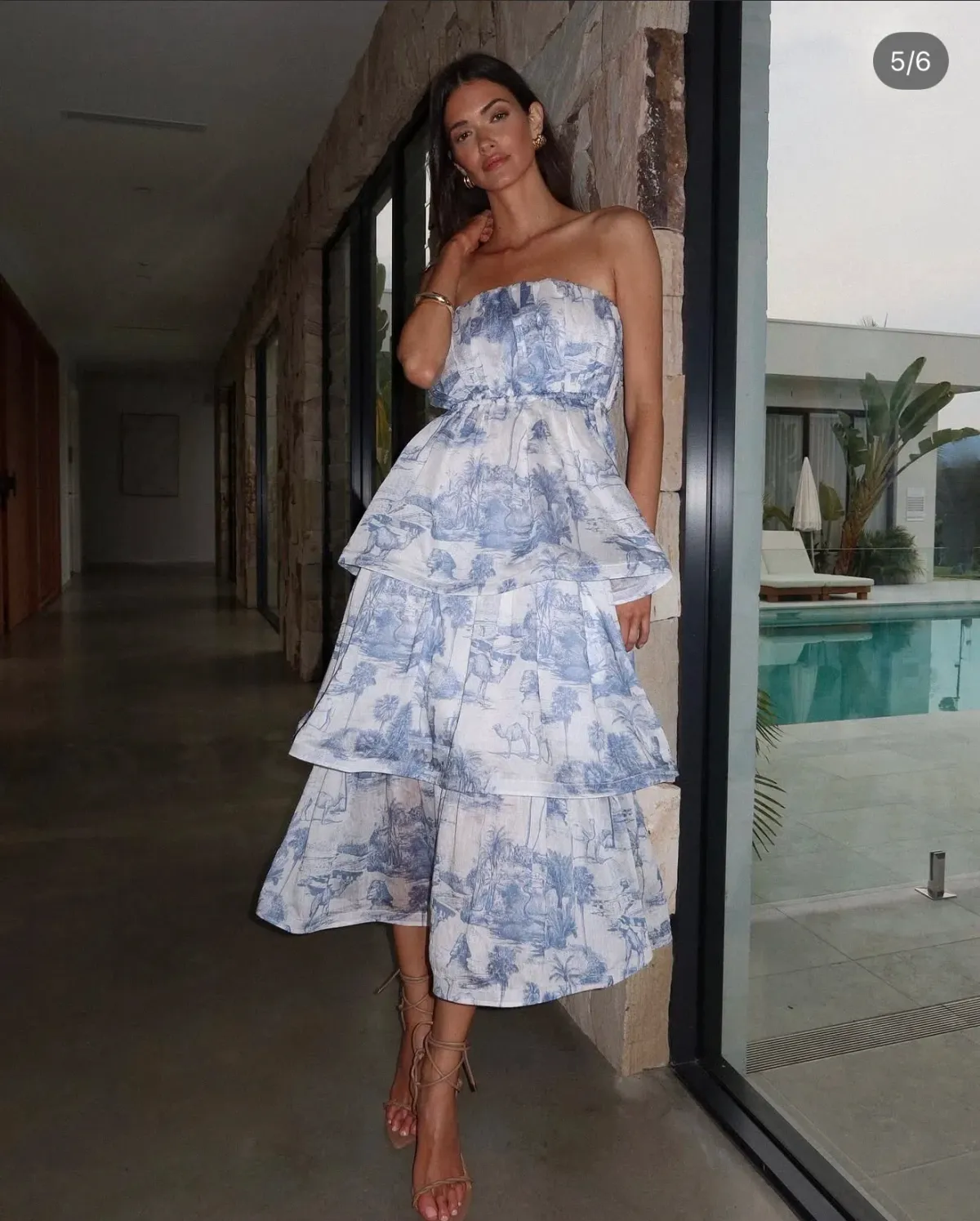Sheike Sanctuary print dress  for rent on The Volte - main image