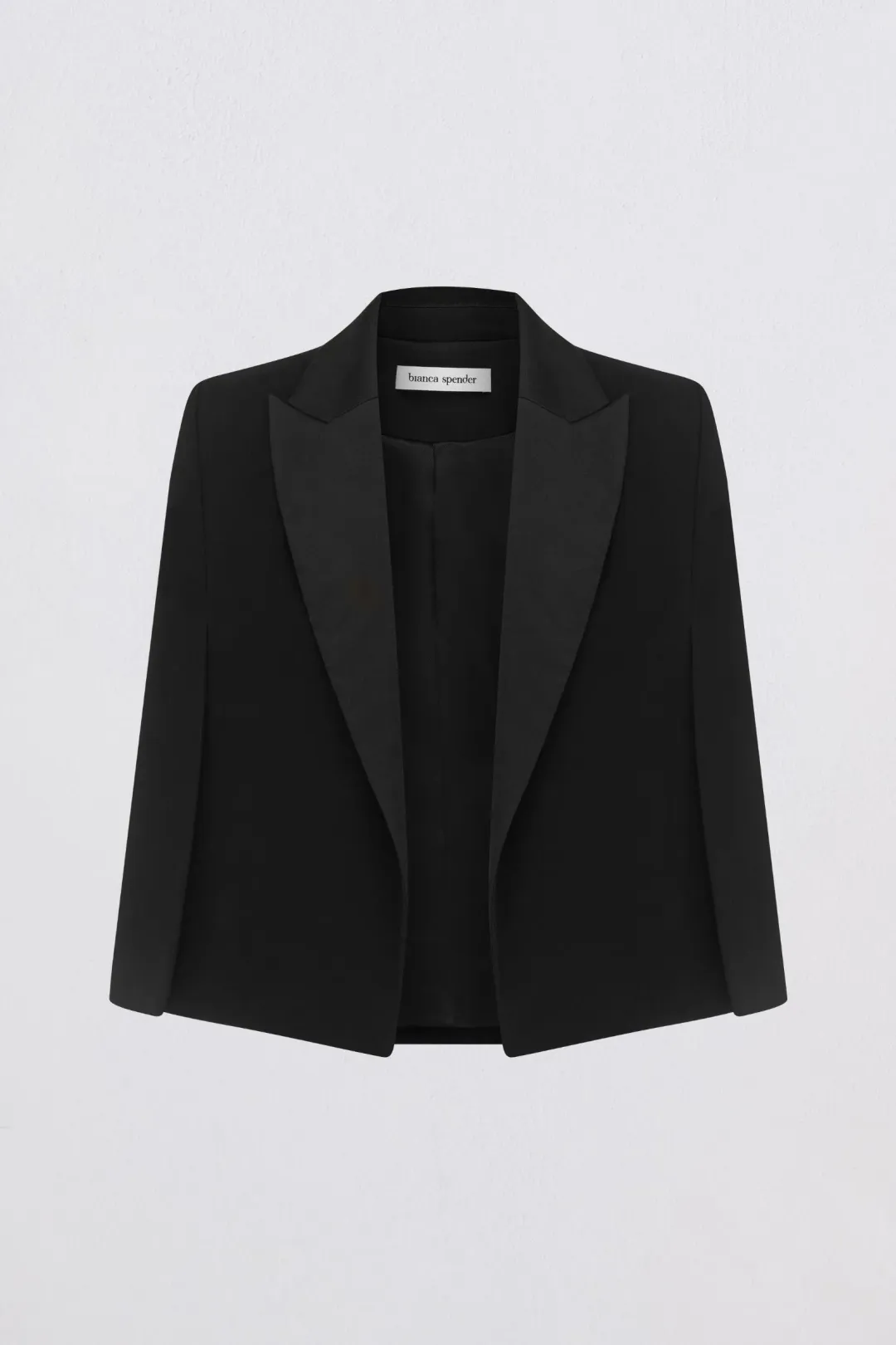 Bianca Spender Crepe Jacquette Black Size 6 for rent on The Volte - main image